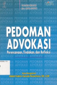Pedoman Advokasi:Perencanaan,Tindakan dan Refleksi