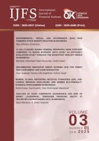 Image of International Journal of Financial Systems Volume 03 Number 01 Jun 2025