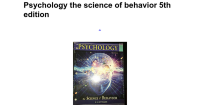 Image of Psychology : The Science Of Behavior